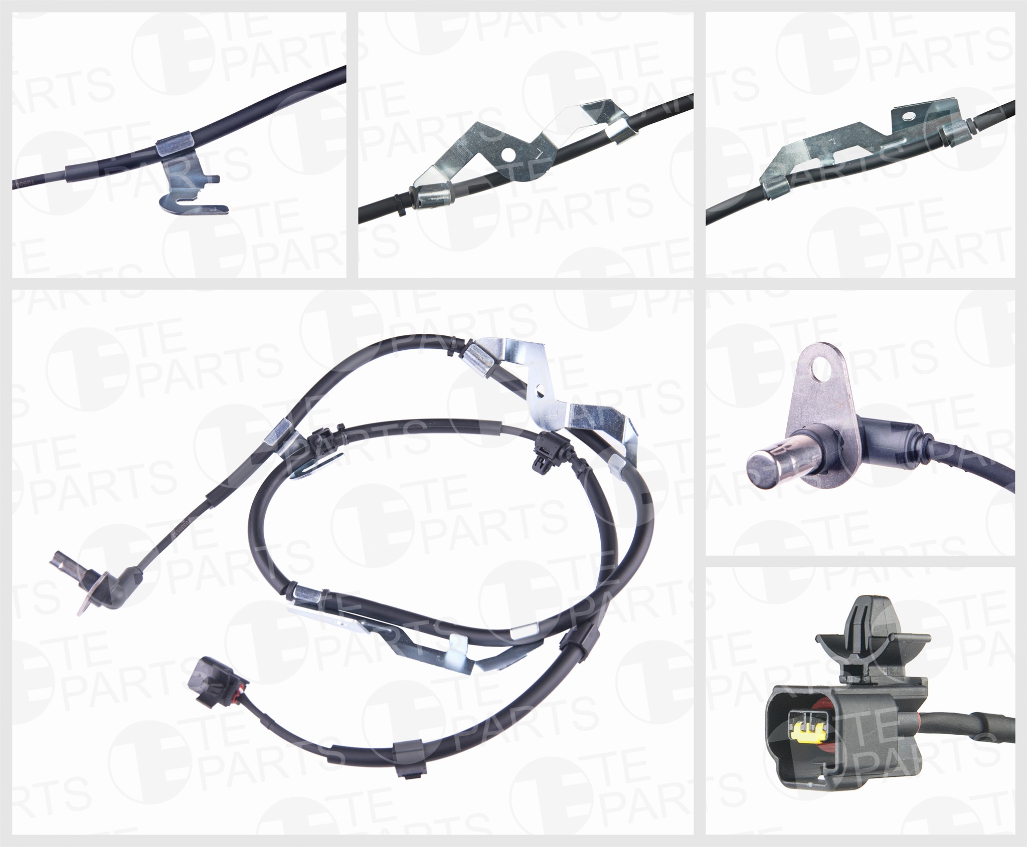 Image de Sensor ABS (front left, angled, with brackets, cable length =  1330 mm, total length 1390 mm)