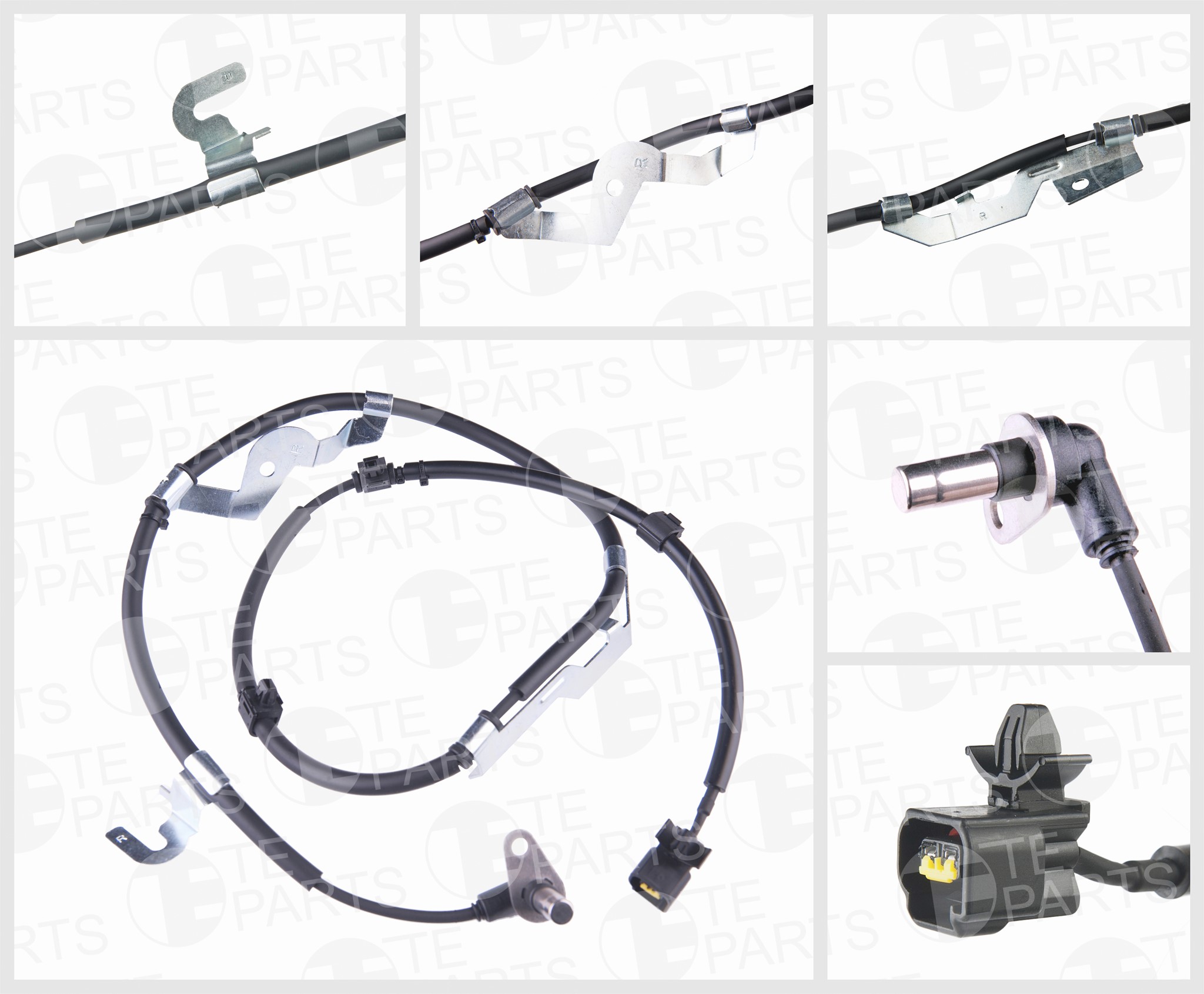 Image de Sensor ABS (front right, angled, with brackets, cable length =  1340 mm, total length 1400 mm)