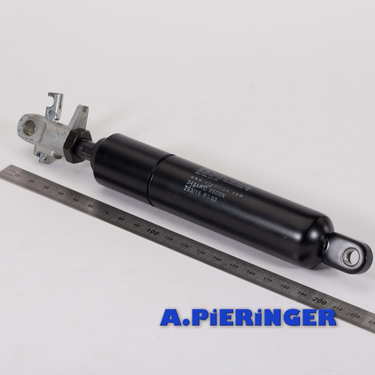 Bild von Gasfeder Stabilus Bloc-o-Lift 3481RQ 0500N Gesamtlänge 246,50 mm