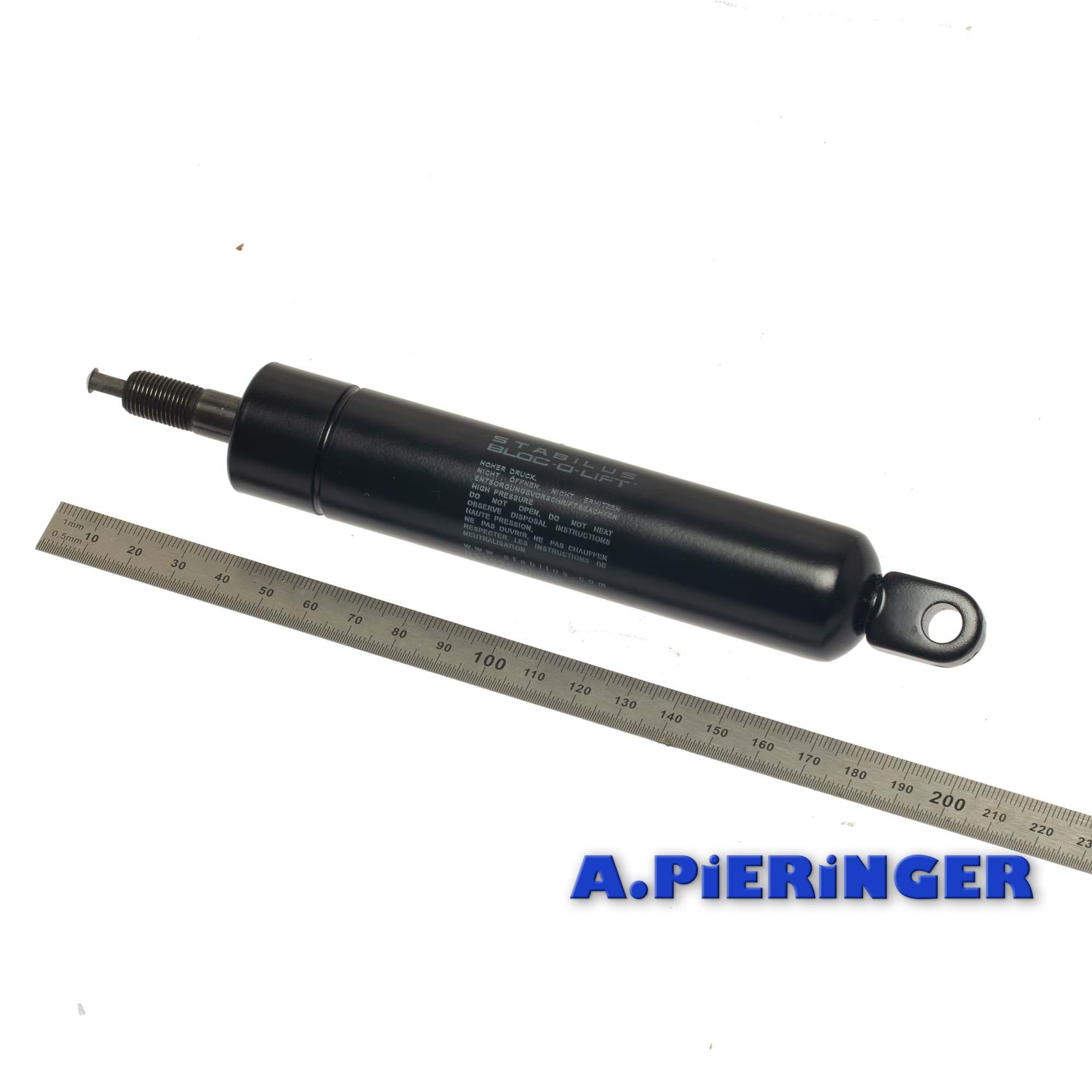 Bild von Gasfeder Stabilus Bloc-o-lift 031625 0800N Gesamtlänge 212,50 mm VRC
