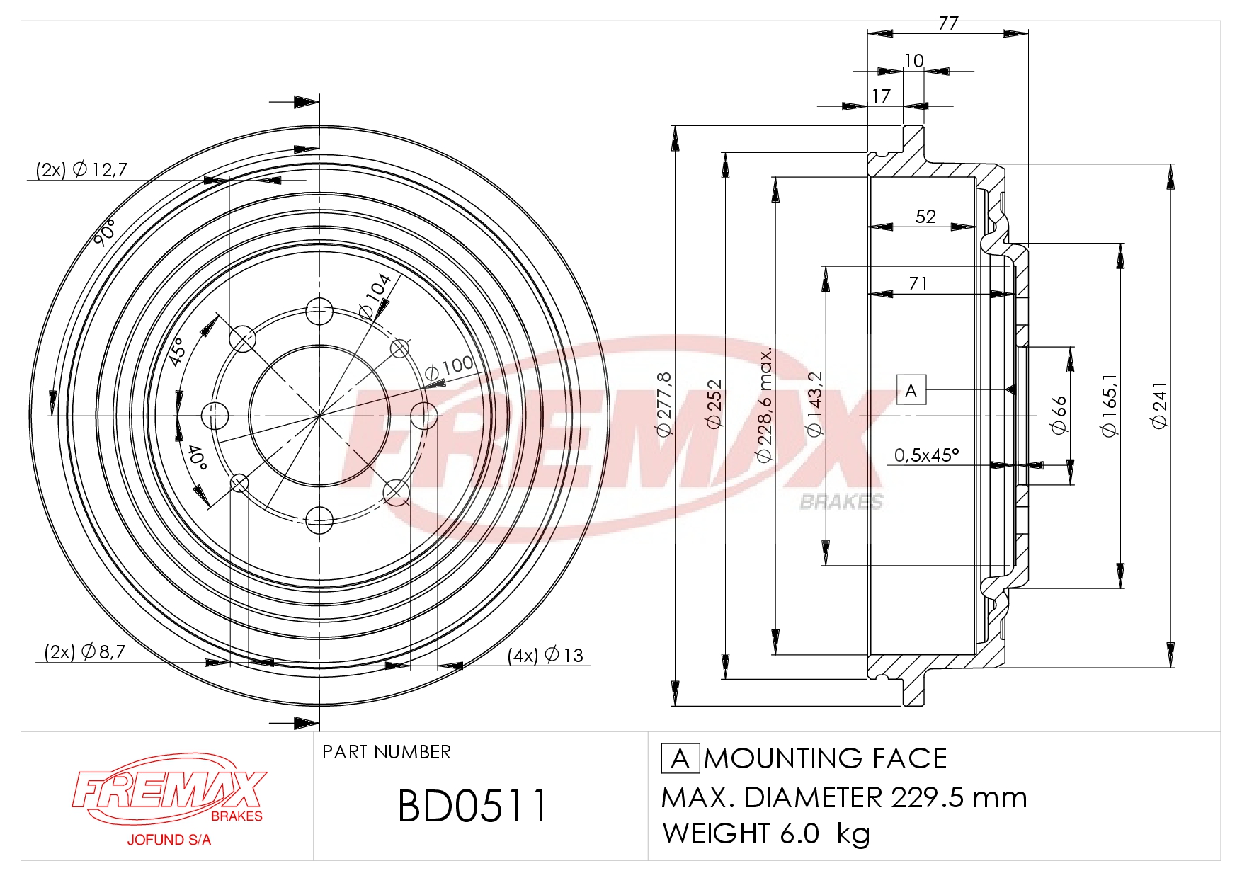 Bild von BD-1103  B.DRUM HC  für Hy Atos 98-