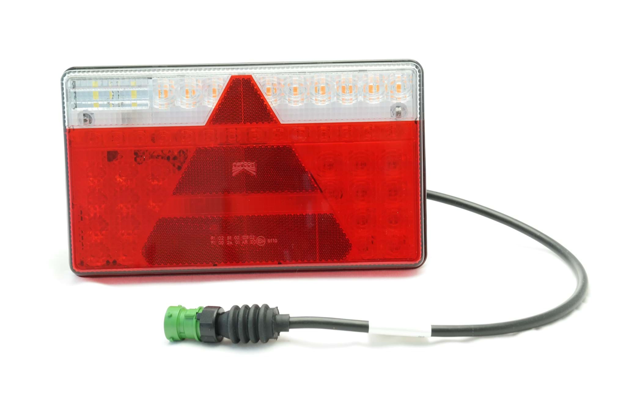 Imagen de Aspöck Multiled II Heckleuchte hoch 12-24V rechts Dreieck 5-pol Bajonett