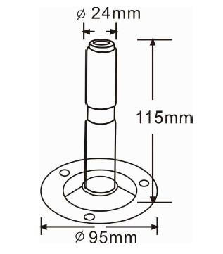 Aspöck Rundumleuchte LED 9-30V flex. Anschluß 4 Blinkmuster Ø 132 mm Höhe  243 mm, Rundumleuchte, Aspöck, LED