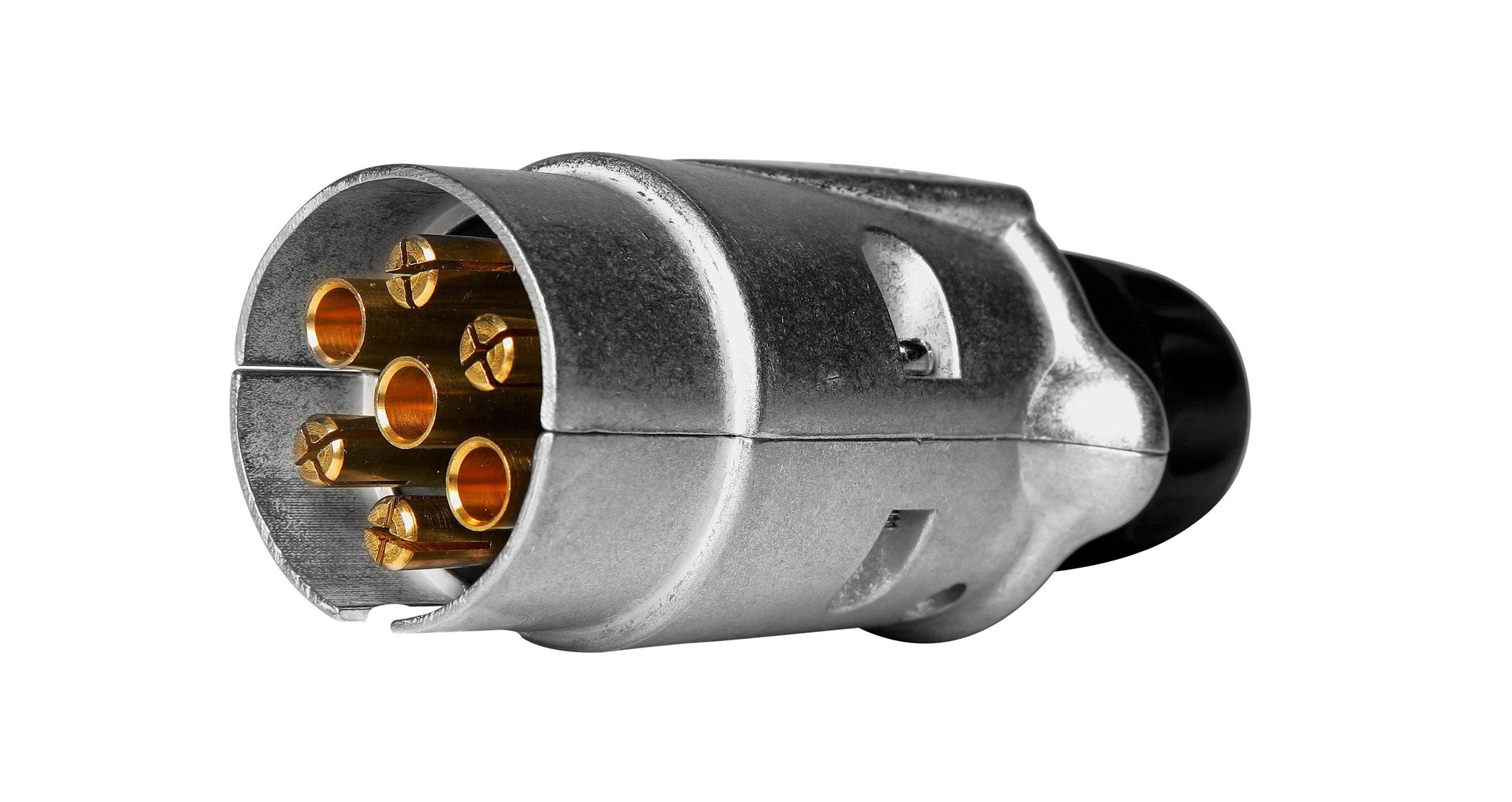 Bild von 13-3005-007 Aspöck Stecker Alu 7pol. ISO1724 mit Flachstecker 