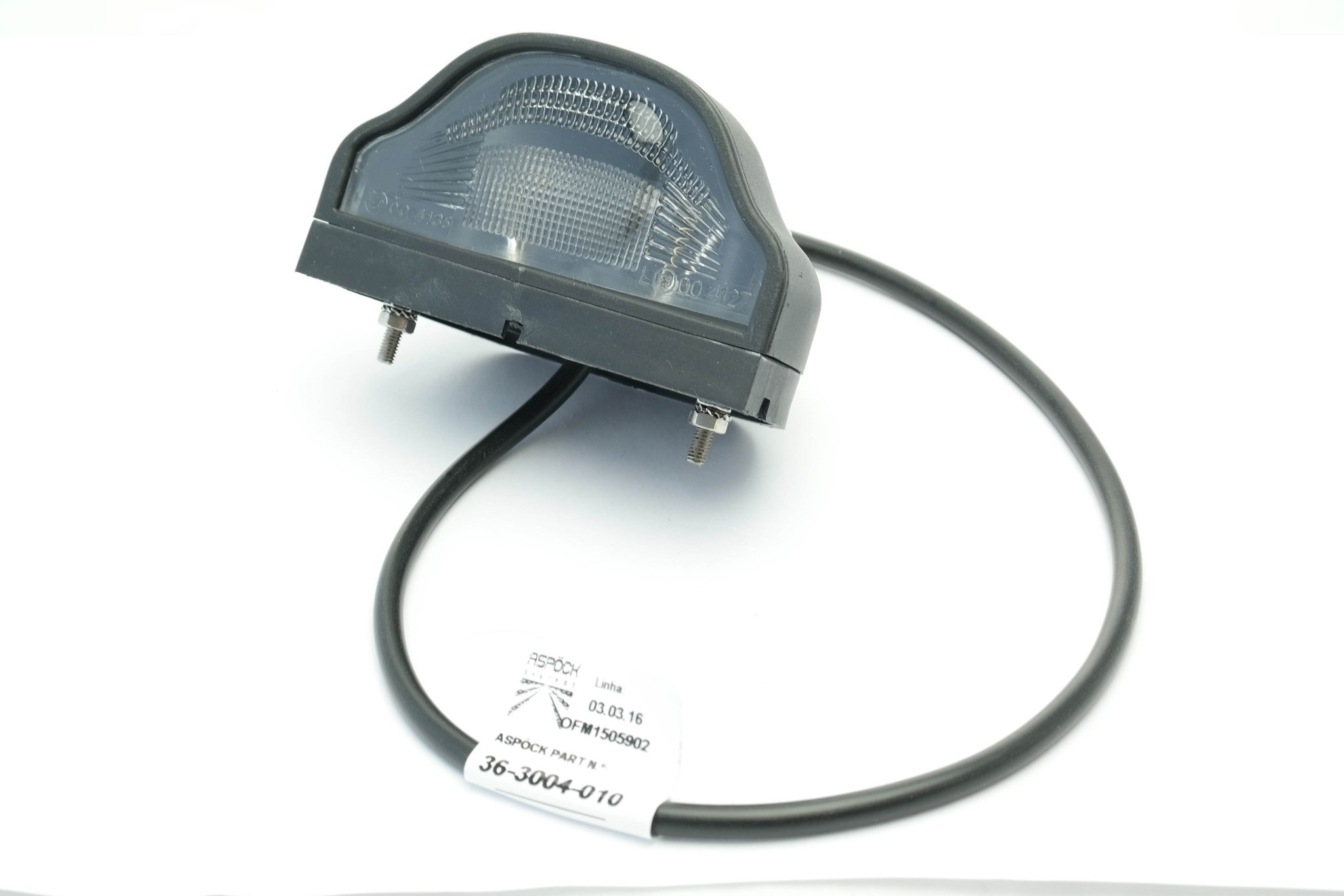 Immagine di 36-3204-007 Aspöck Kennzeichenleuchte 12V 0,5m Kabel P&R