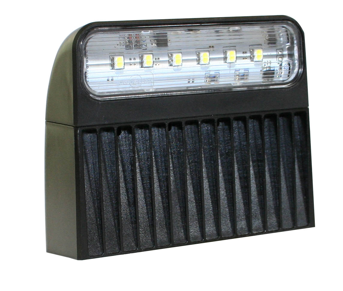 Immagine di 36-3867-014 Aspöck Kennzeichenleuchte Regpoint II LED hoch 0,5m ASS2 12V/24V Einzelanbau