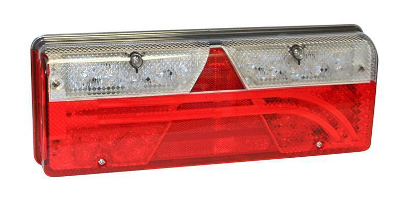 Imagen de 25-7030-721 Aspöck Europoint III Voll-LED links SML Schmitz 4x2 polig AMP, inkl. Blinker LCG