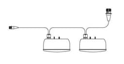 Bild von 87-3080-001 Aspöck 3-Kammerleuchte LED rechts 7pol. AMP 0,90m + 2pol. Superseal 1,00m
