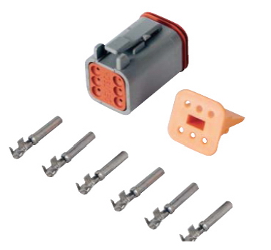 Immagine di 6-po liger Stecker System Deutsch 6pol.