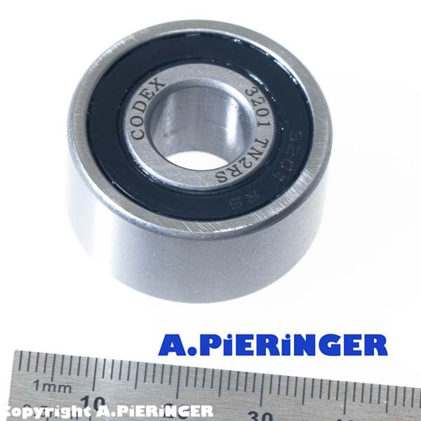 Angular contact ball bearing 3201 TN 2RS Codex 12x32x15.9