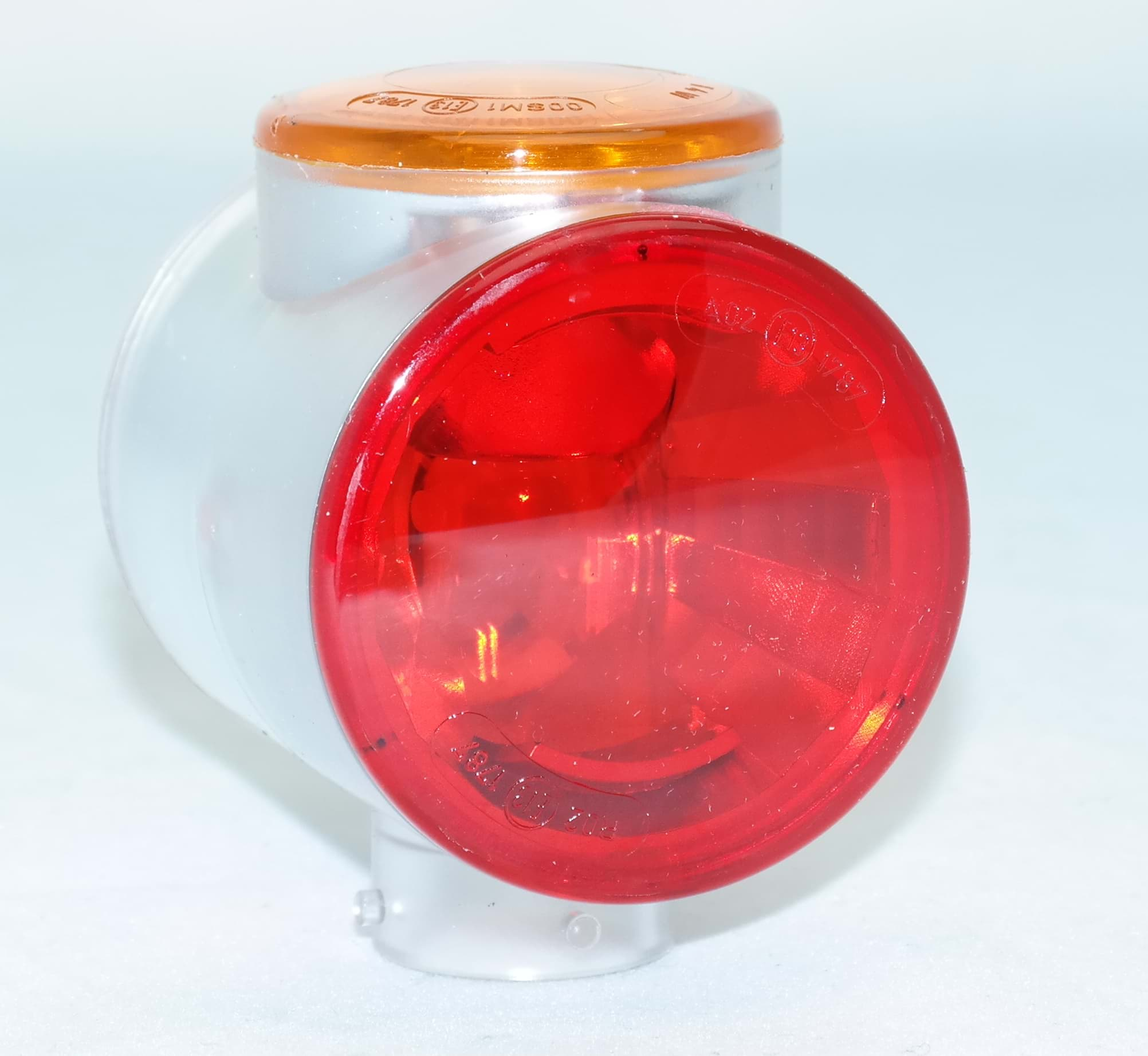 Imagen de Lichtscheibe Aspöck Superpoint III rot weiss gelb 18-8141-004 Glühlampe 24V *