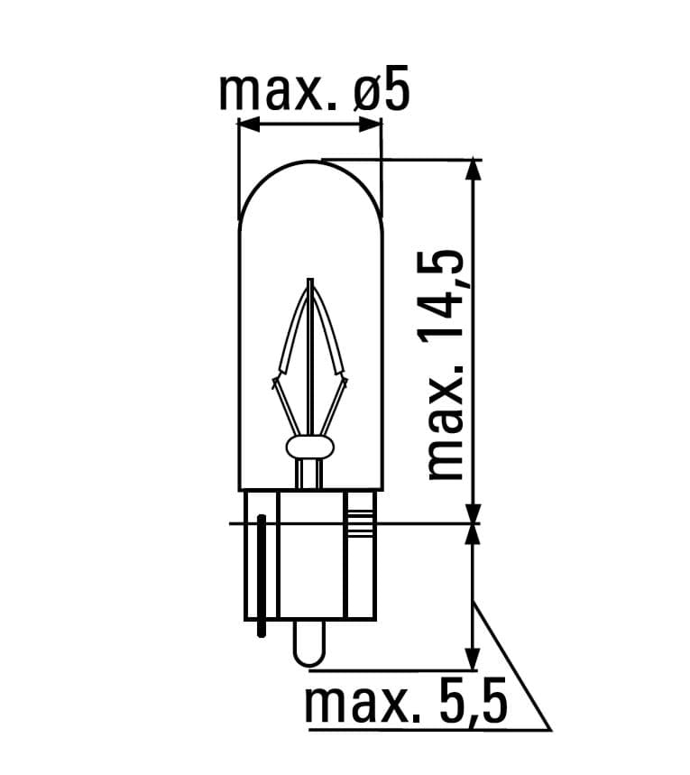 Rückfahrscheinwerfer-Birne mit Signal-Ton 12V 10W BIP-LITE P21W