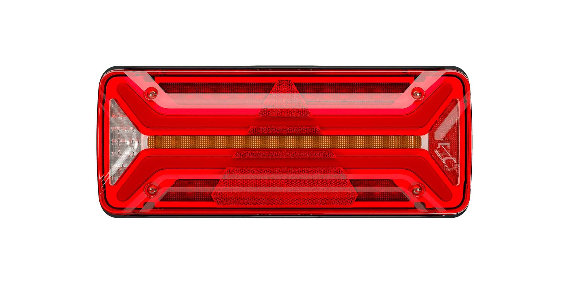 Imagen de 25-4120-031 Aspöck Ecoled 2 Heckleuchte rechts 7pol. AMP mit Dreieck, 12-24V