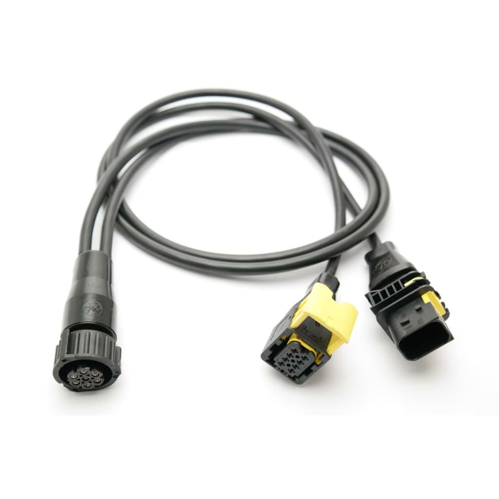 Bild von EL690005 Y-Verlängerungsleitung HDSCS- AMP DAF IVECO, 2m Stecker  Leuchte 180°, Stecker Fahrzeug 180°