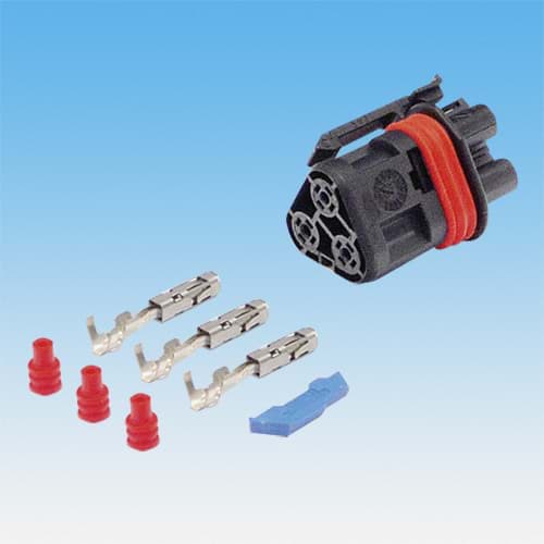 Bild von 3-poliger Stecker buchse MKR schwarz