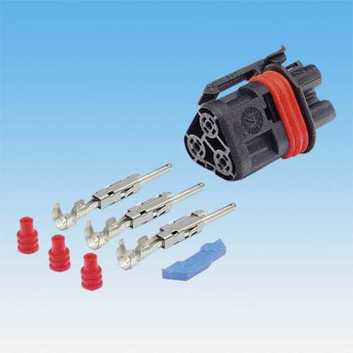 Bild von 3-poliger Stecker Stift-Kontakt GHW schwarz