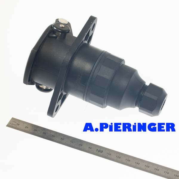 SPARKMOTO 7 poliger Anhängerstecker und 7 polige Anhängersteckdose, 12V  Wasserdicht Wohnwagen Anhänger 7 poliger Stecker Steckdose mit Blau