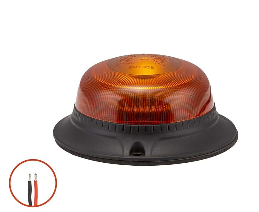 LED Rundumleuchte 12-24 Volt mit Aufsteckfuß flach CE (E9) 10R
