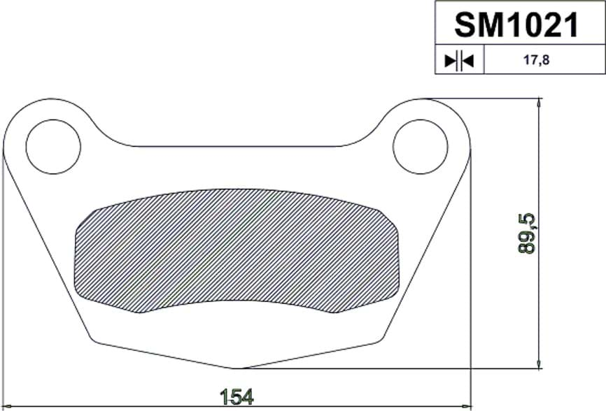 Picture of Scheibenbremsbelag-Satz = 8 Stk. passend für Deutz