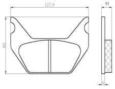 Image de Scheibenbremsbelag-Satz = 2 Stk. passend für JCB  Case 