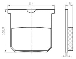 Image de Scheibenbremsbelag-Satz = 2 Stk. passend für Manitou