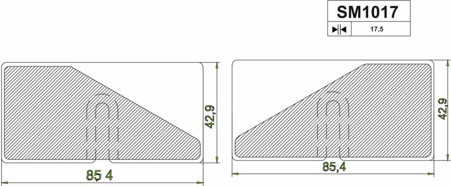 Imagen de Scheibenbremsbelag-Satz  = 2 Stk. passend für JCB 3CX, 4CX