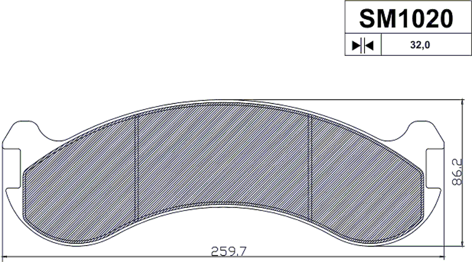 Image de Scheibenbremsbelag-Satz  = 2 Stk. passend für Volvo