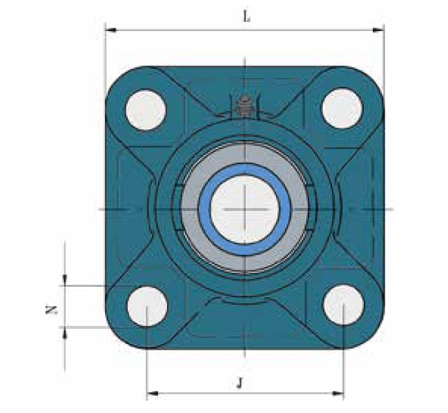 Imagen de FKL Bearing Unit   LYF 207 2F.Y  4-Lochflansch Welle 35 mm