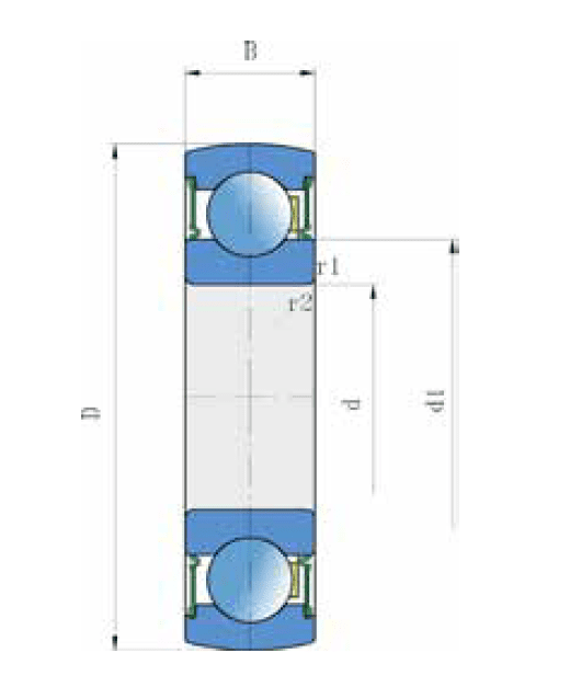 Picture of FKL Kugellager 35x72x17 Aussen ballig 1726207-2RS1  