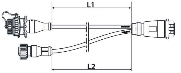 Image de WABCO 4496640500 Cable with Socket / Kabel mit Gerätesteckdose