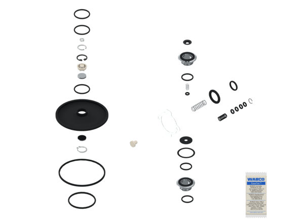 Image de WABCO 4757110002 Kit: Articulation Piece + Diaphragm / Reparatursatz