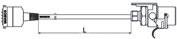 Picture of WABCO 4492121200 Cable with ABS-plug / Kabel mit ABS-Stecker