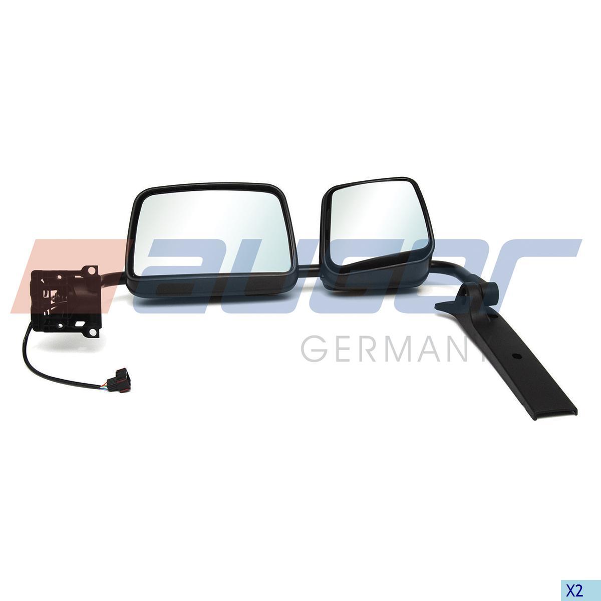 Immagine di 82934 Auger Spiegel passend für DAF , RVI , Volvo kurz Arm schwarz links
